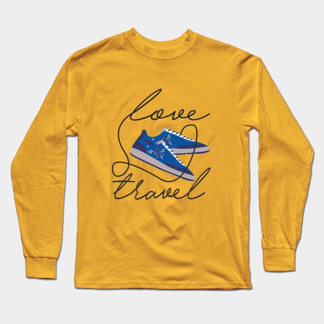 Love travel Long Sleeve T-Shirt by ilhnklv